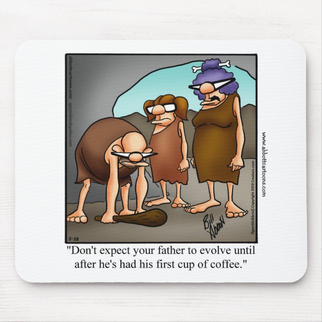 Coffee Humour Mousepad Gift (Front)