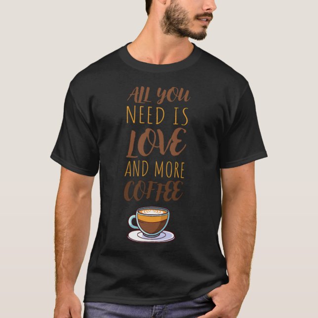 Coffee  idea caricature  T-Shirt (Front)