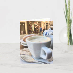 Coffee in Italy Thank You Card