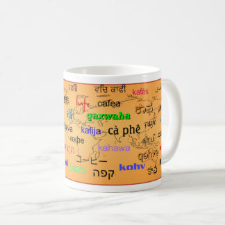 Coffee in Many Languages Mug