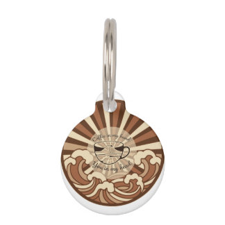 Coffee In My Hand You In My Head Quote Pet Tag