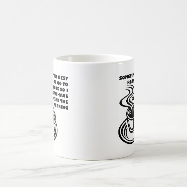 Coffee in the Morning Funny Mug (Center)