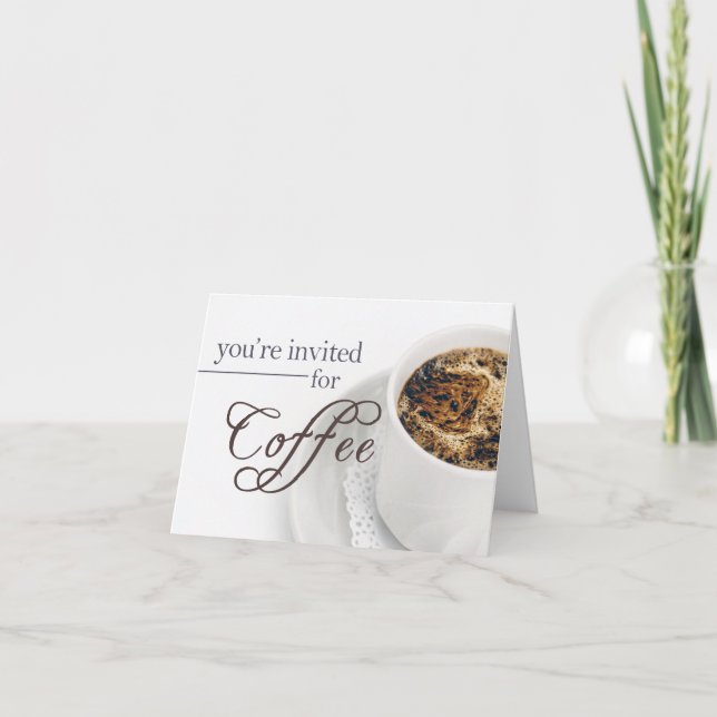 Coffee Invitation (Elegant) (Front)