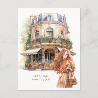 Coffee Invitation Postcard