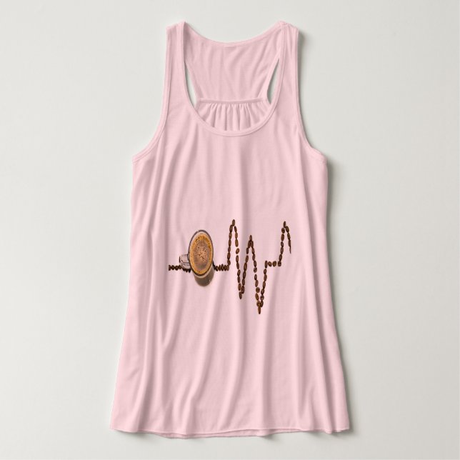 Coffee is a time we enjoy it t-shirt singlet (Design Front)