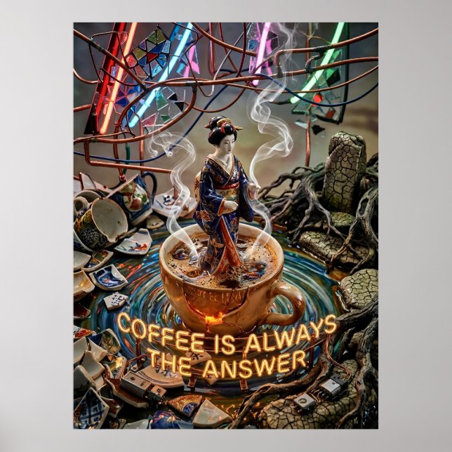 coffee is always the answer poster (Front)