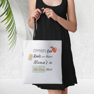 Coffee Is Cold Reels Muted Me-Time Mood Tote Bag
