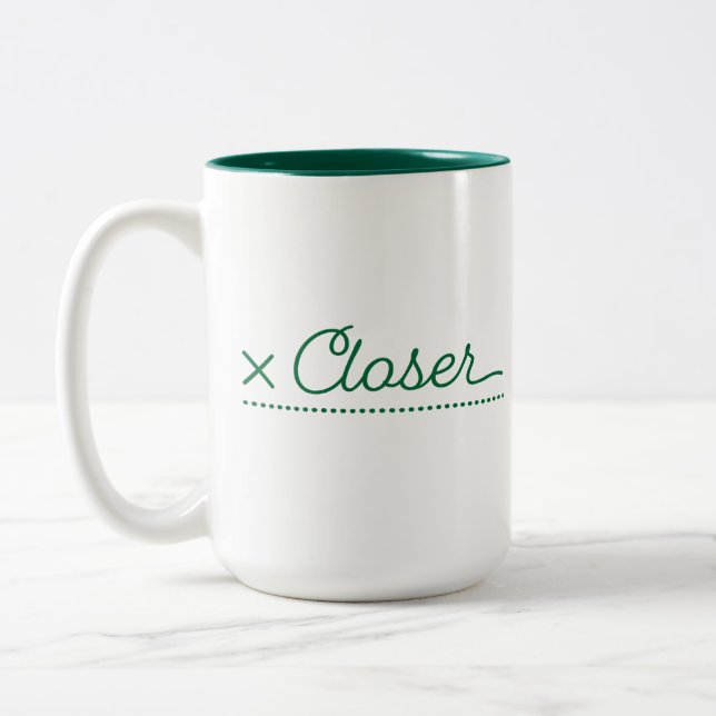 Coffee is for closers Two-Tone coffee mug (Left)