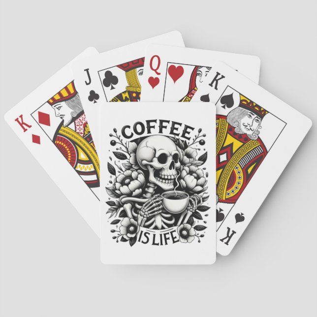 Coffee Is Life Playing Cards (Back)