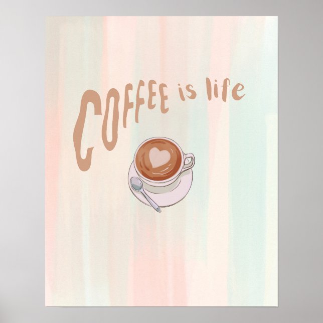 Coffee is life poster (Front)