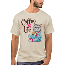 Coffee is Life with Grumpy Cat Shirt