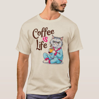 Coffee is Life with Grumpy Cat Shirt