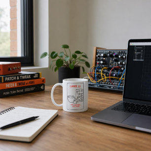 Coffee Is My Control Voltage – Synth Nerd Coffee Mug