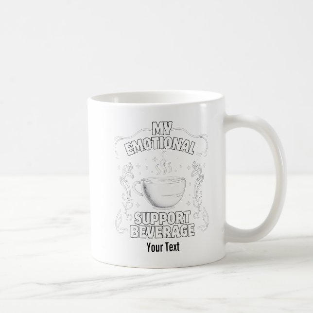 Coffee is my Emotional Support Beverage.b Mug (Right)
