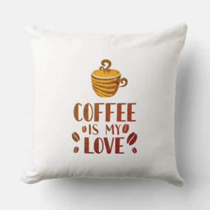 Coffee is my love language cushion