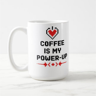 Coffee Is My Power-Up – Retro Gamer Coffee Mug