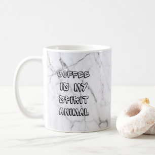 COFFEE IS MY SPIRIT ANIMAL Funny Coffee MUG CUP