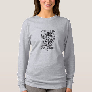 Coffee Is My Spirit Animal Women's Long Sleeve T-Shirt