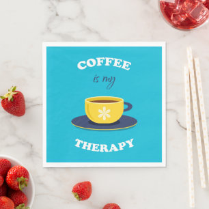 Coffee Is My Therapy Paper Napkin