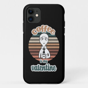 Coffee Is My Valentine cool valentine coffee gift Case-Mate iPhone Case