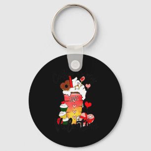Coffee Is My Valentine Couple Coffee Lover Valenti Key Ring