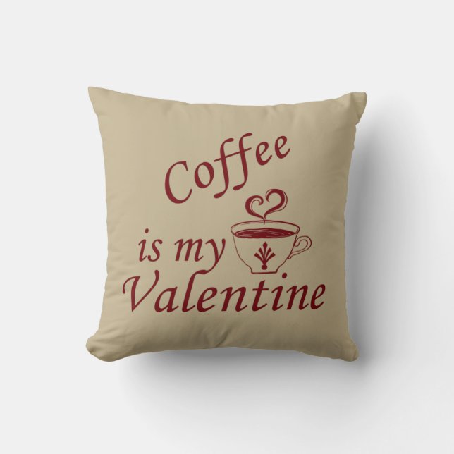 Coffee is my valentine cushion (Front)