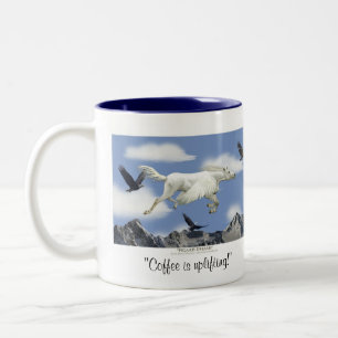 COFFEE IS UPLIFTING! Pegasus Fantasy Drinking Mug