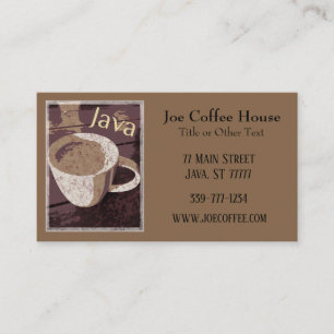 Coffee Java Business Card