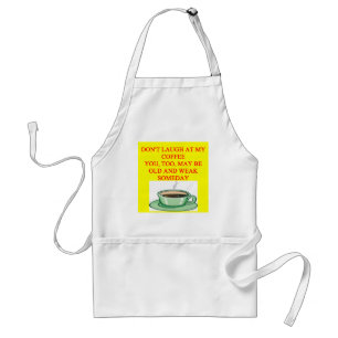 coffee joke standard apron
