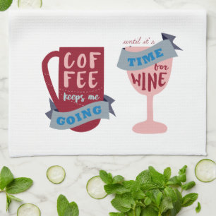 Coffee Keeps Me Going Tea Towel
