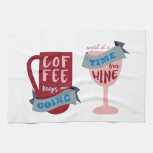 Coffee Keeps Me Going Tea Towel