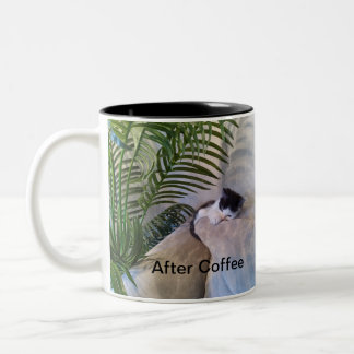 Coffee Kitten Two-Tone Coffee Mug