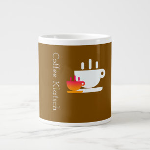  Coffee Klatsch Brown   Large Coffee Mug