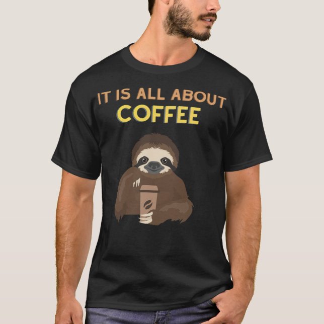 Coffee  lab beagle  T-Shirt (Front)