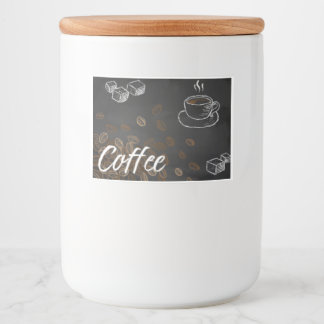 Coffee Label with colour