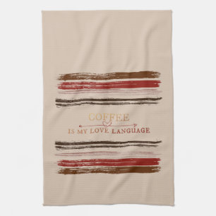 Coffee Language Tea Towel
