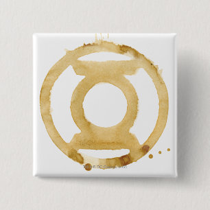 Coffee Lantern Symbol 15 Cm Square Badge