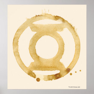 Coffee Lantern Symbol Poster