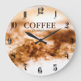 Coffee Large Clock