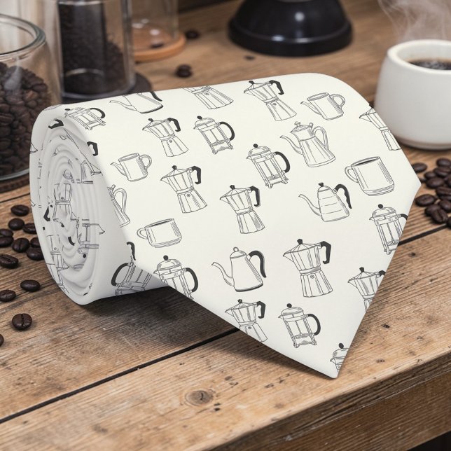 Coffee Latte Lovers Custom Necktie (Creator Uploaded)