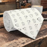 Coffee Latte Lovers Custom Necktie<br><div class="desc">This custom necktie is perfect for the coffee lover in your life! Featuring a unique and eye-catching design,  this tie is a stylish way to express their passion for the perfect cup. Whether it's for a special occasion or everyday wear,  this necktie makes a thoughtful and memorable gift.</div>