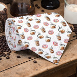 Coffee Latte Lovers Custom Necktie<br><div class="desc">This custom necktie is perfect for the coffee lover in your life! Featuring a unique and eye-catching design,  this tie is a stylish way to express their passion for the perfect cup. Whether it's for a special occasion or everyday wear,  this necktie makes a thoughtful and memorable gift.</div>