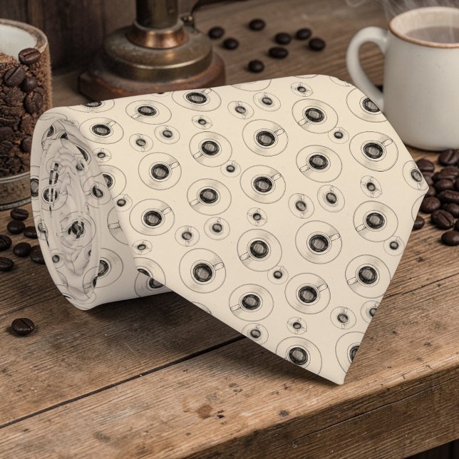 Coffee Latte Lovers Custom Necktie (Creator Uploaded)