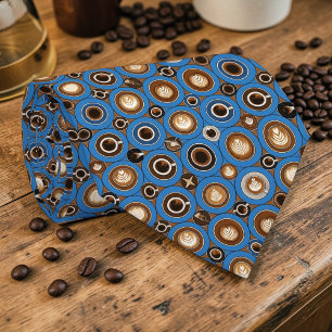Coffee Latte Lovers Custom Necktie
