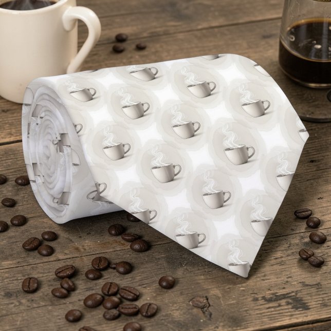 Coffee Latte Lovers Custom Necktie (Creator Uploaded)