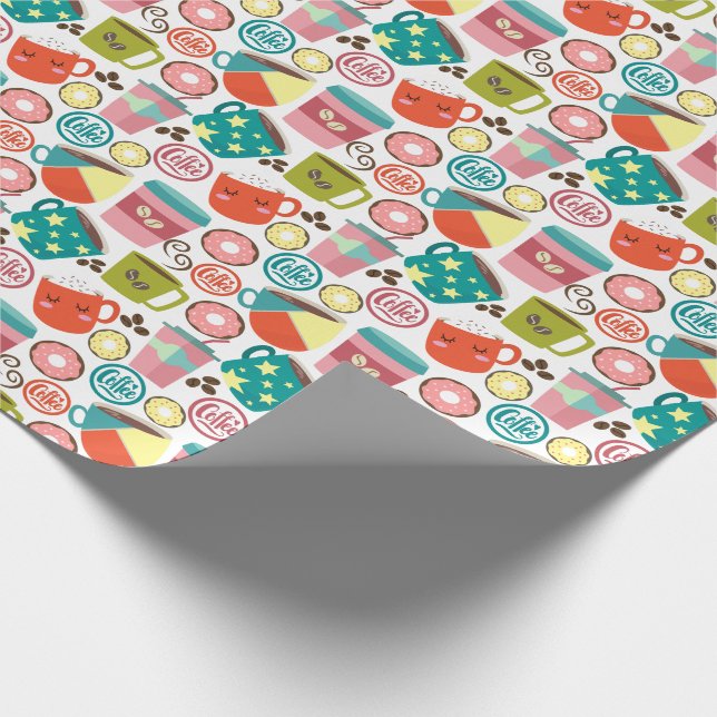 Coffee Latte Wrapping Paper (Corner)