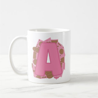 Coffee Letter A: Monogram Initial Mug