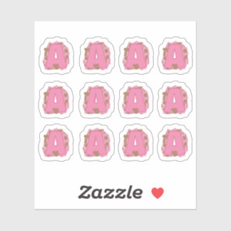 Coffee Letter A: Monogram Initial Sheet