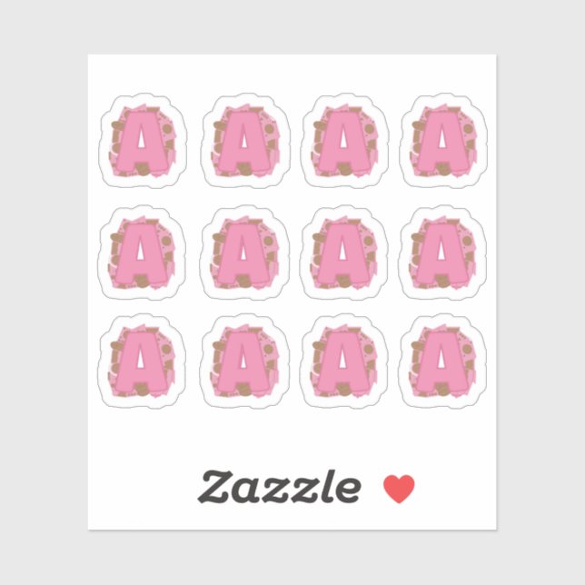 Coffee Letter A: Monogram Initial Sheet (Sheet)