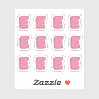 Coffee Letter E: Monogram Initial Sheet